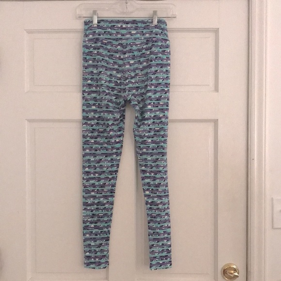 LulaRoe Abstract Linear Geometric Print LEGGINGS *One Size* - Picture 5 of 8